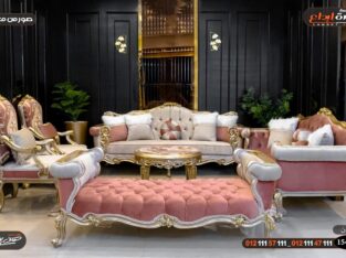 صالونات تركي ، صالونات خشب زان رومانى احمر