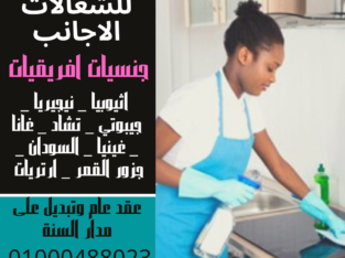 مكتب شغالات اجانب فى مصر لدينا ج العمالة المنزلية