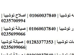 ارقام صيانه توشيبا حدائق الاهرام 01093055835