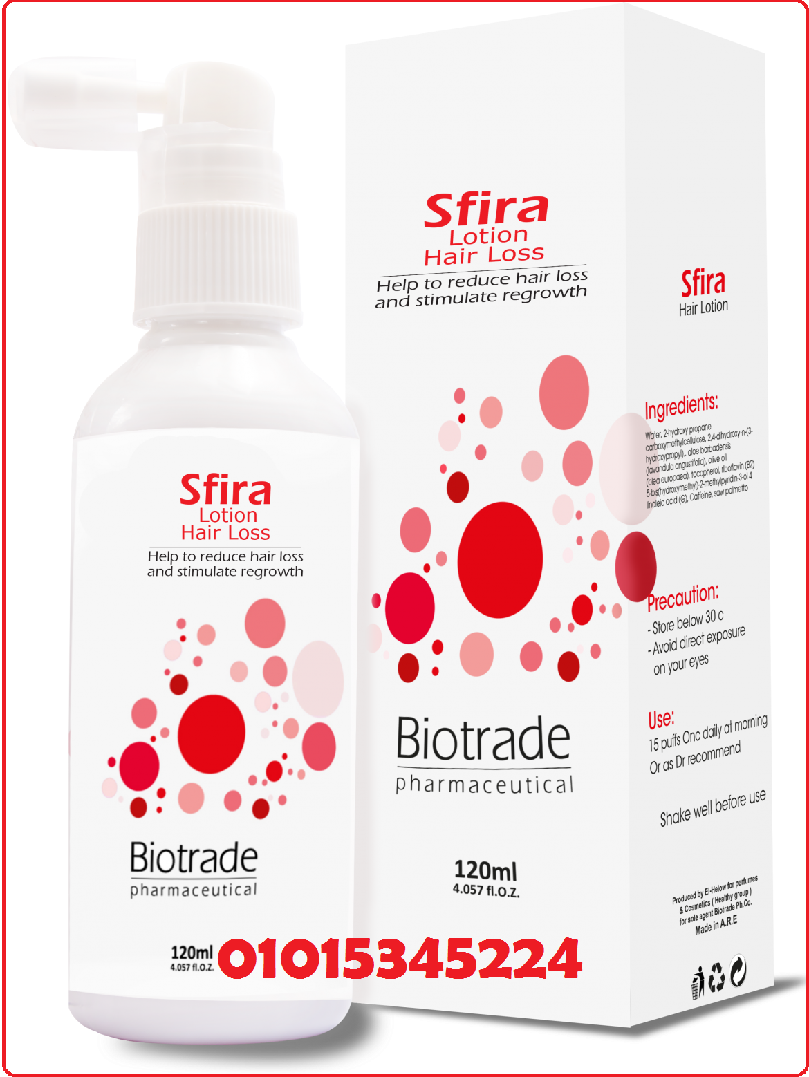 سفيرا لوشن لتساقط الشعر Sfira lotion hair loss