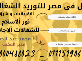 خادمات منزلية عاملات نيجيريات . أثوبيات . أرتريات