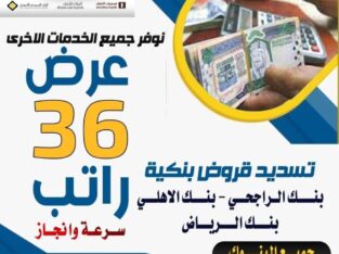 تسديد القروض باقل نسبة 0556863007 سداد قروض البنكي