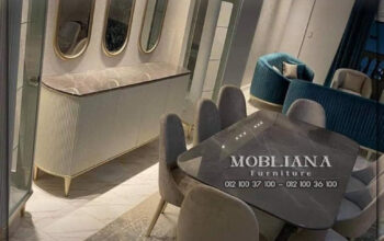 غرف سفرة باللون الابيض الهادئ والمريح وبتصميم فريد