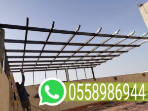 تركيب مظلات وسواتر بيوت شعر هناجر برجولات في حي ا