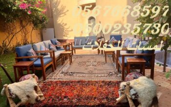 طاولات طعام مع كراسي,مكيفات دولاب ,كنب ملكية