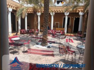 خيام شعبية, جلسات شعبية, جلسات مودرن, كراسي جلد,