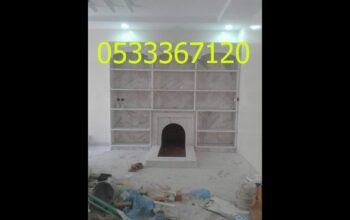 مشبات، ديكورات مشبات متنوعة، مشب نار رخام