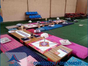 جلسات مركاز, جلسات خشب,جلسات شعبية, طاولات دائرية,