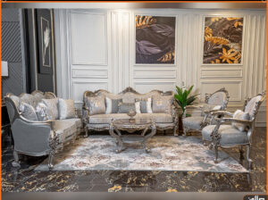 صالون مودرن وشيك باخشاب طبيعيه 100%