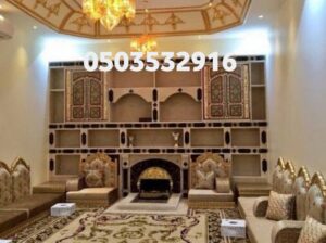 مشبات، ديكورات مشبات متنوعة، مشب نار ملكية