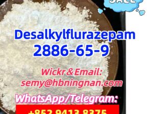 high quality cas 2886-65-9,Desalkylflurazepam,in s