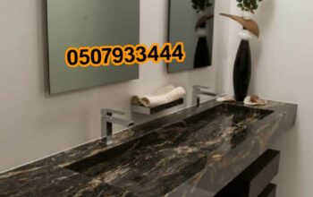 مغاسل رخام ، ديكورات حمامات فاخرة