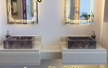 مغاسل رخام ، مغاسل حمامات مودرن ، غرف دش حديثة