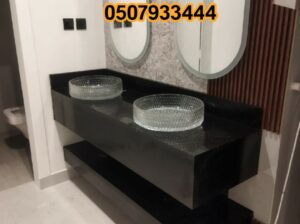 مغاسل رخام , ديكورات مغاسل حمامات جديدة