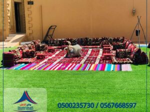 جلسات شعبية,جلسات ارضيه ,تجهيز حفلات,خيام ملكية,
