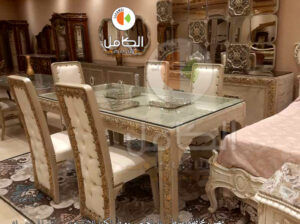 مجموعة وتصميمات غرف سفرة مودرن تركى بدمياط للبيع