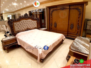 غرف نوم كلاسيك بدمياط مصنوعه م الخشب الزان
