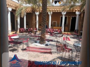 جلسات ارضيه ,خيام شعبية ,تجهيز حفلات, طاولات دائري