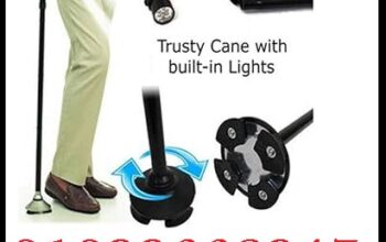 العكاز السحرى قابل للطى ومزود بكشاف اضاءة لكبار