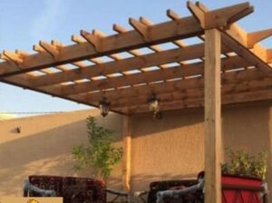 بروجولات خشبية,بيوت شعرمن الداخل,مظلات سيارات ,مظل