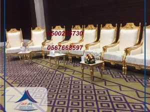 كراسى فندقية,كراسي جلد ابيض, كراسي عادة ,خيام شفاف