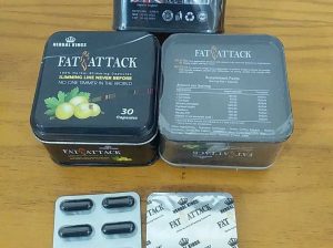 كبسولات fat attack الاسود.