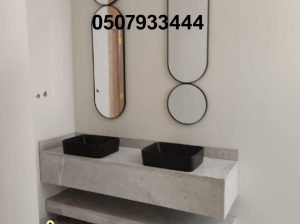 مغاسل رخام , ديكورات مغاسل حمامات جديدة