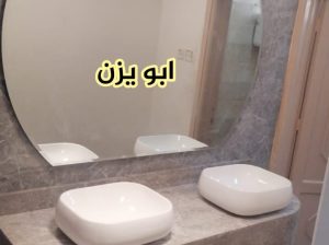 مغاسل رخام , ديكورات مغاسل حمامات جديدة