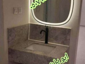 مغاسل رخام , ديكورات مغاسل حمامات جديدة