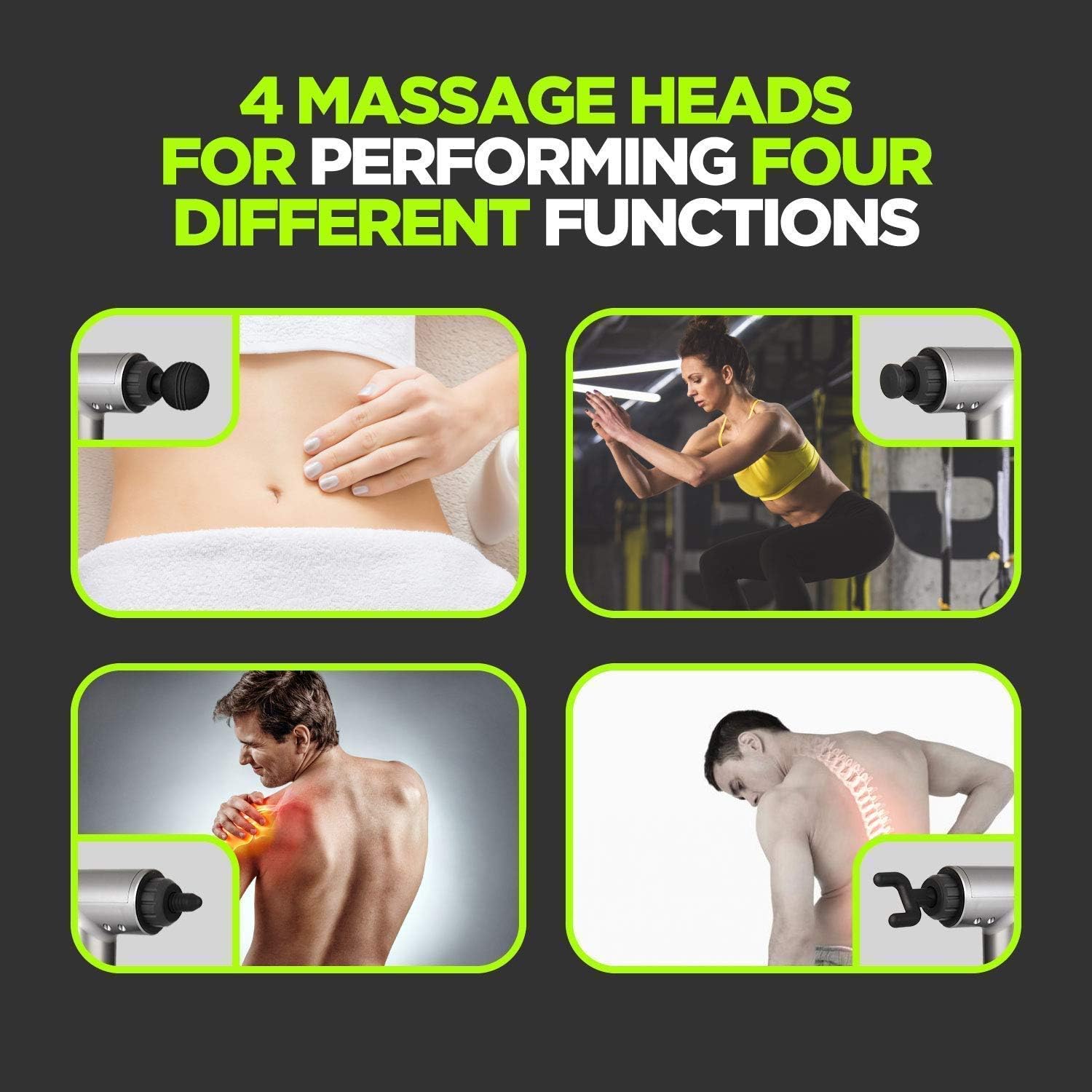 مسدس تدليك عضلات الجسم Fascial Gun لتخفيف الآلام